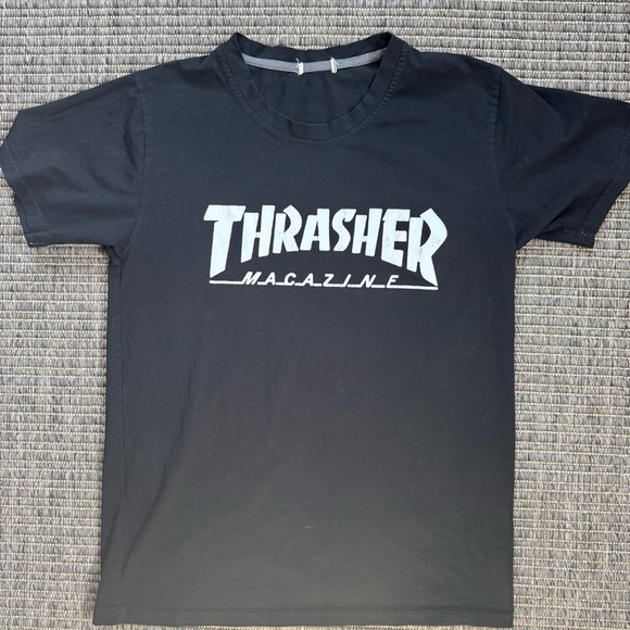 Vintage Thrasher Magazine Black Short Sleeve Tee - Picture 1 of 1